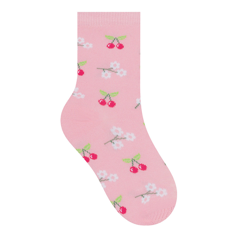 Kit 3 Pares Meia Cano Médio Infantil Menina Donuts - Selene