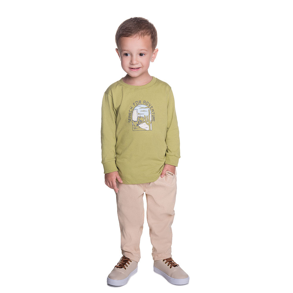 Camiseta Infantil Menino Meia Malha West Dino - Have Fun
