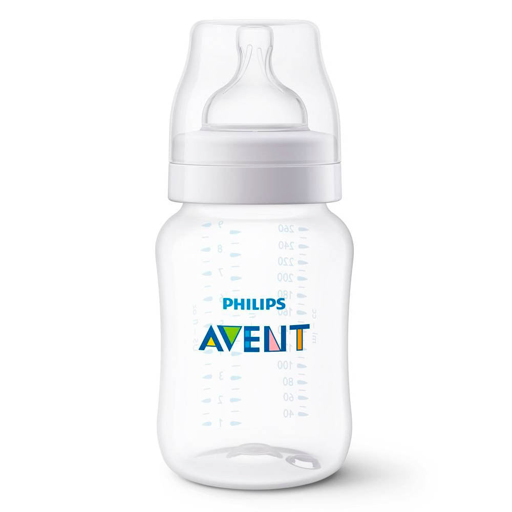 Mamadeira Avent Clássica Anticólica 260ml (1+ Meses) - Avent