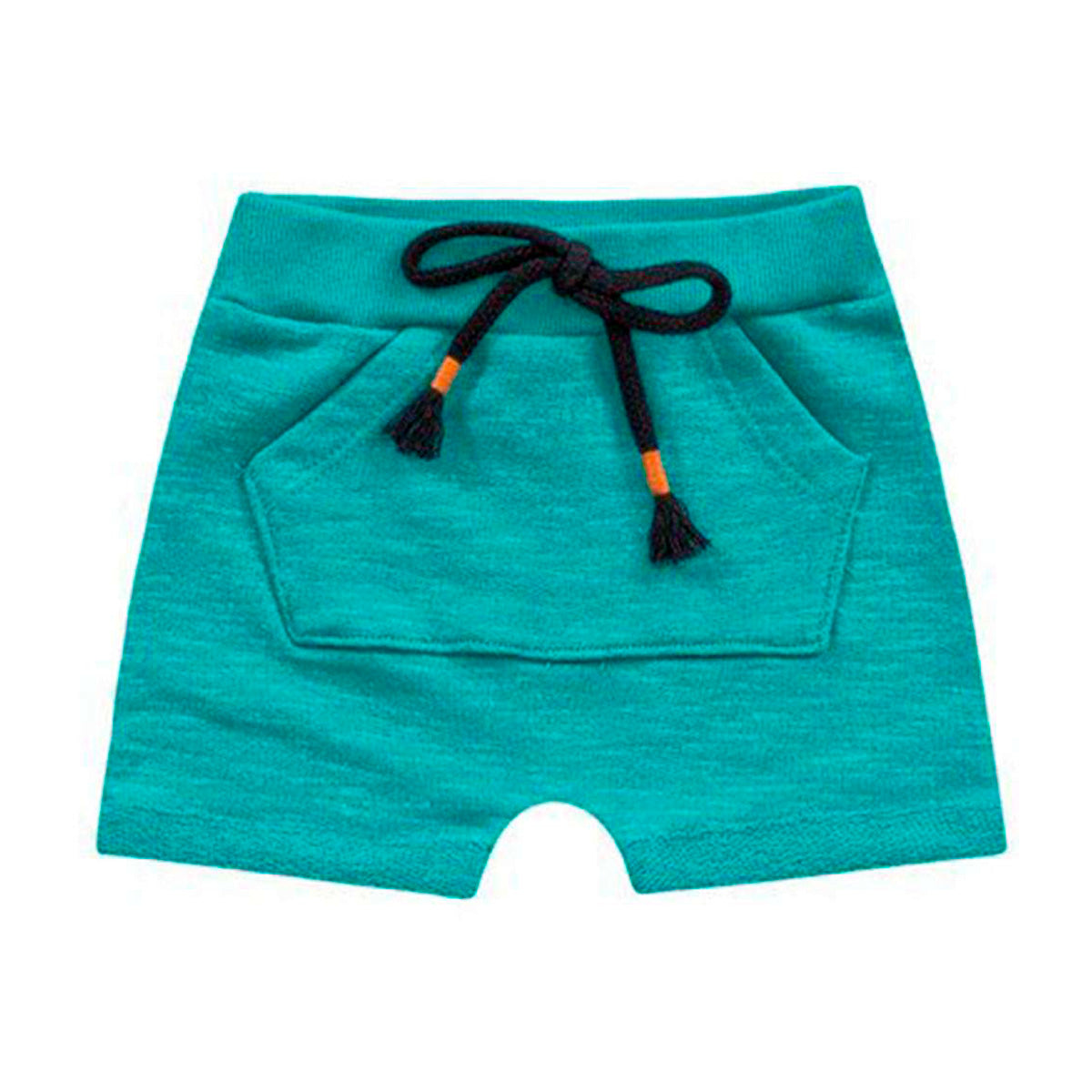 Bermuda Bebê Moletom Rajado Azul - Kiko e Kika