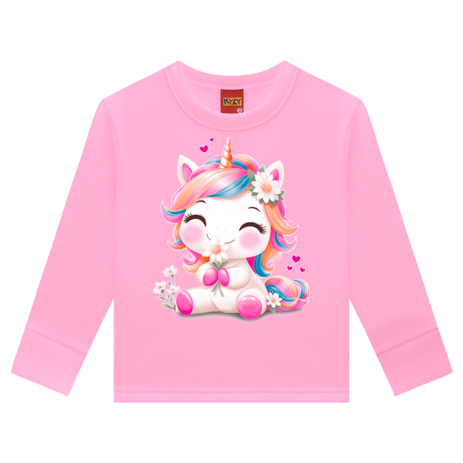 Conjunto Infantil Menina Moletom Peluciado Unicórnio - Kyly