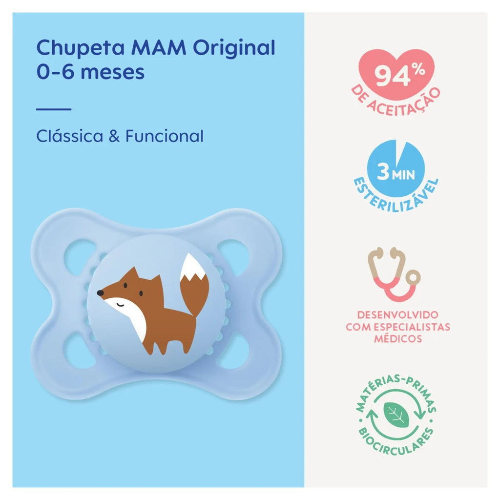 Chupeta Original 0 a 6 Meses - MAM