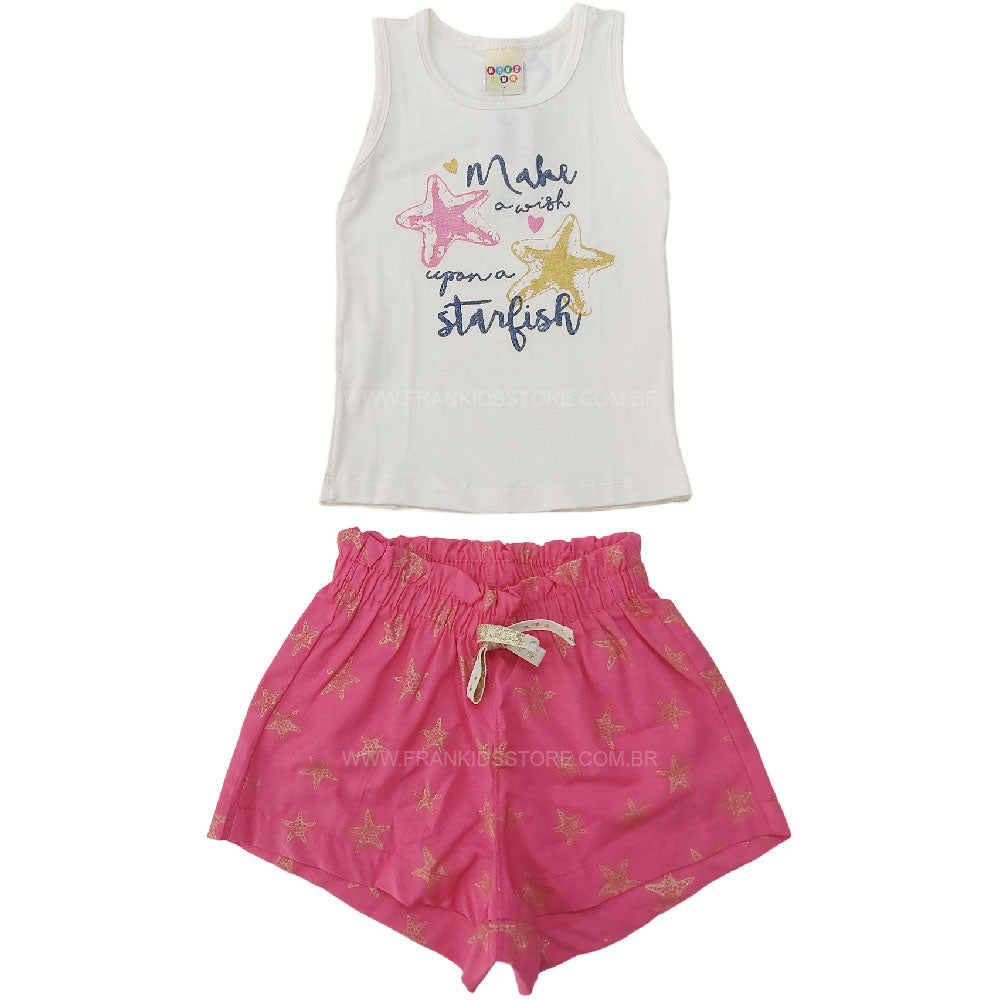 Conjunto Regata Star e Short Pink - Have Fun