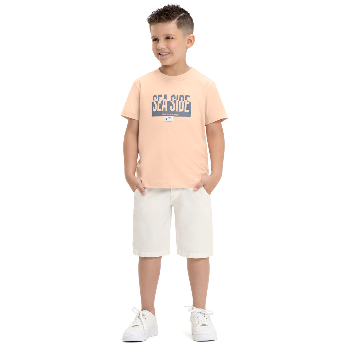 Conjunto Infantil Menino Sea Camiseta e Bermuda Eco - Have Fun