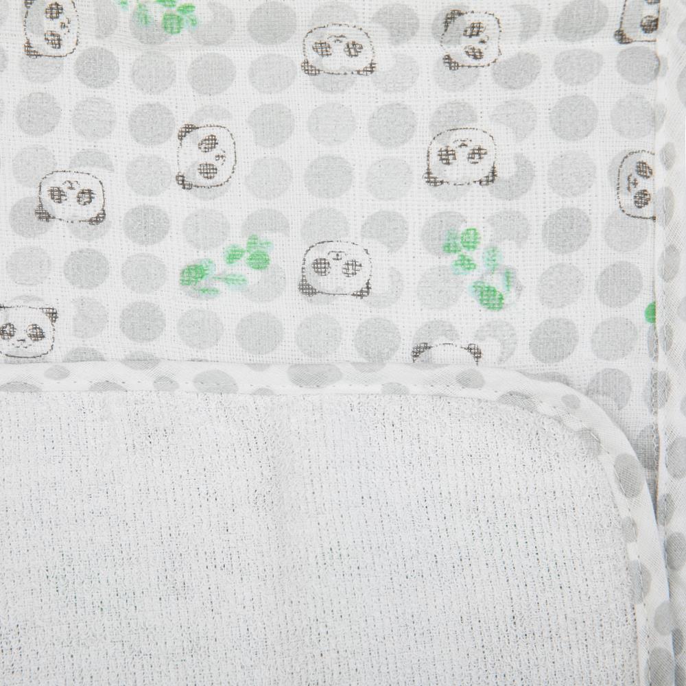 Toalha de Banho Felpuda Forrada Composê C/ Capuz 90CM X 70CM Panda - Papi