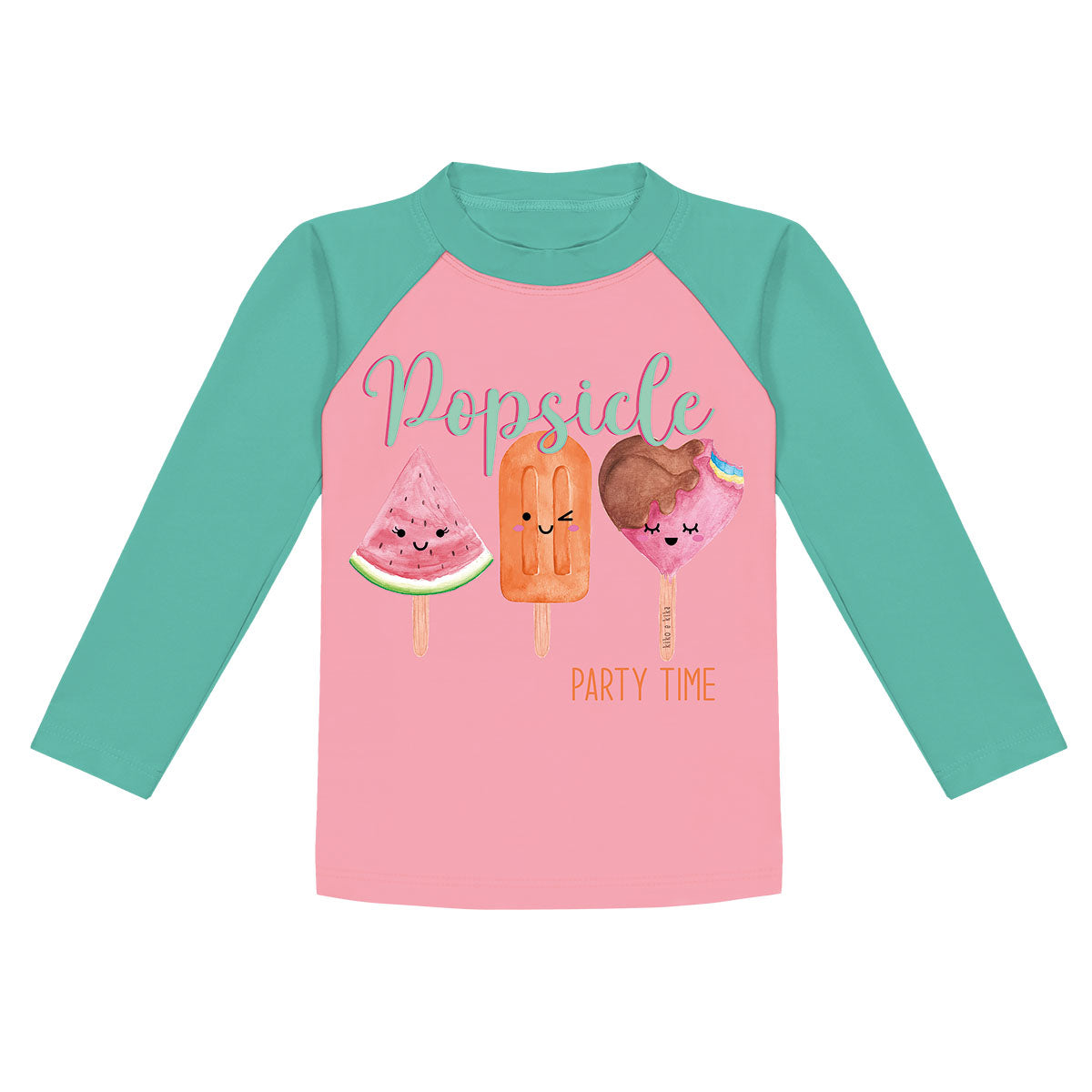 Blusa Infantil Menina C/ Proteção UV 50+ Picolés - Kiko e Kika