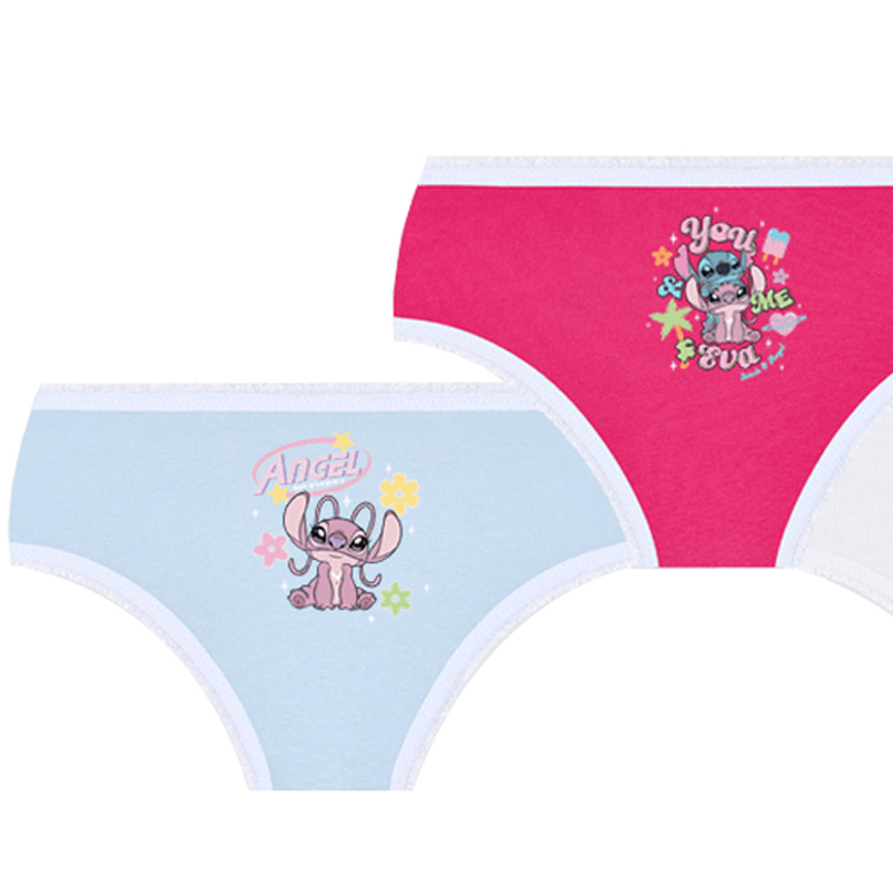 Kit 3 Calcinhas Infantil Kids Angel e Stitch - Lupo