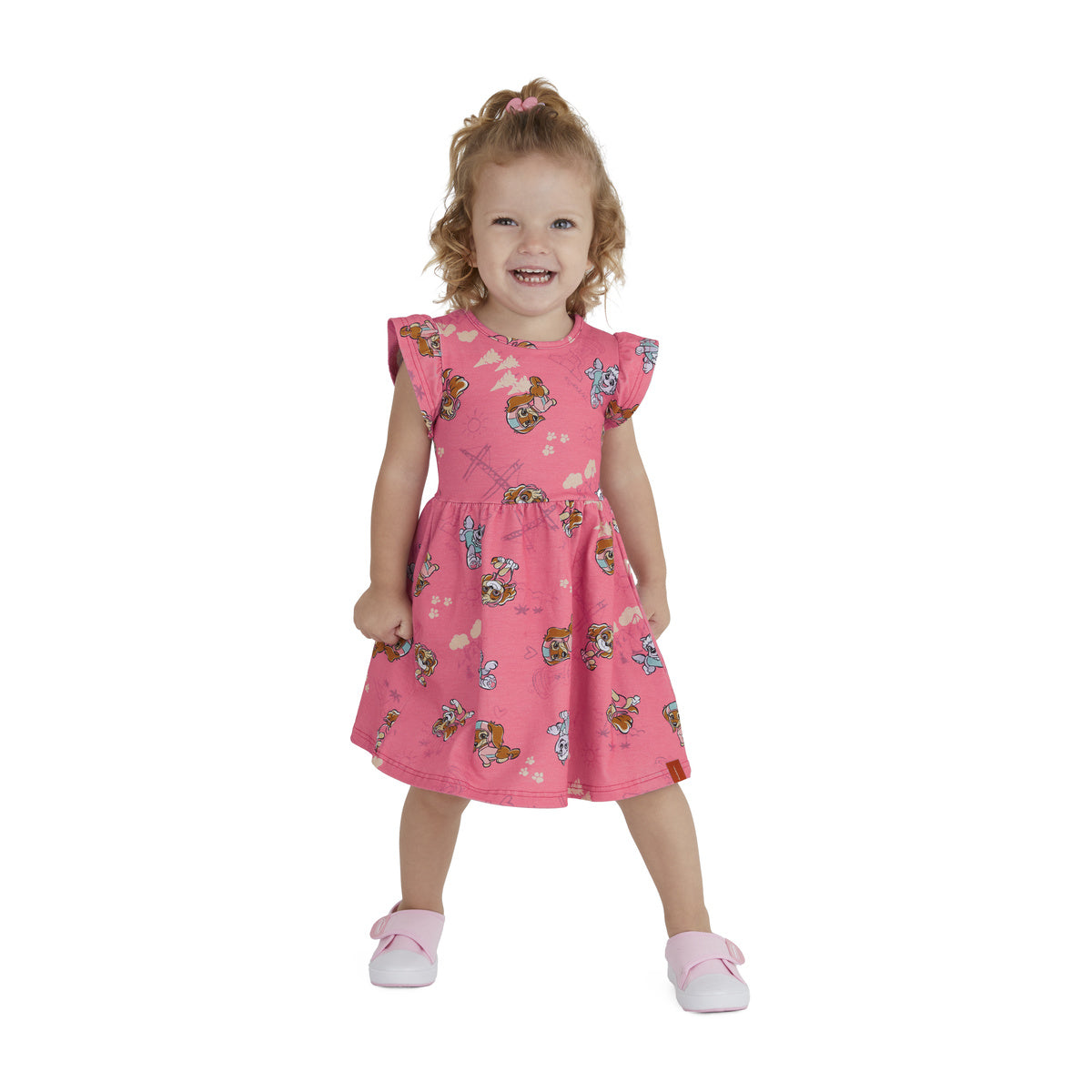 Vestido Infantil Curto Rodado Patrulha Canina - Malwee Kids