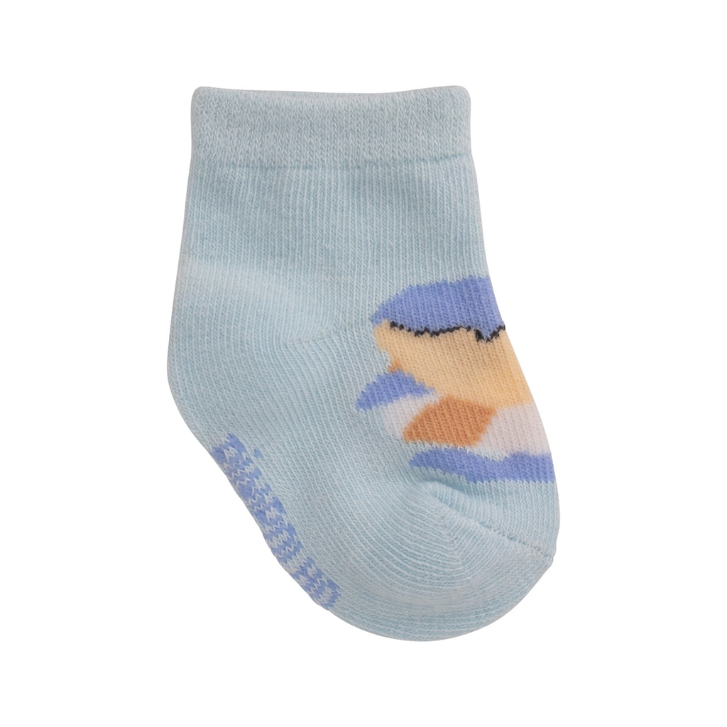 Kit 3 Pares Meia Cano Médio Bebê Menino RN Tubarão - Pimpolho