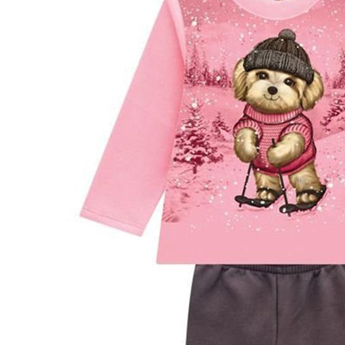 Conjunto Bebê Menina Moletom Peluciado Dog - Kyly