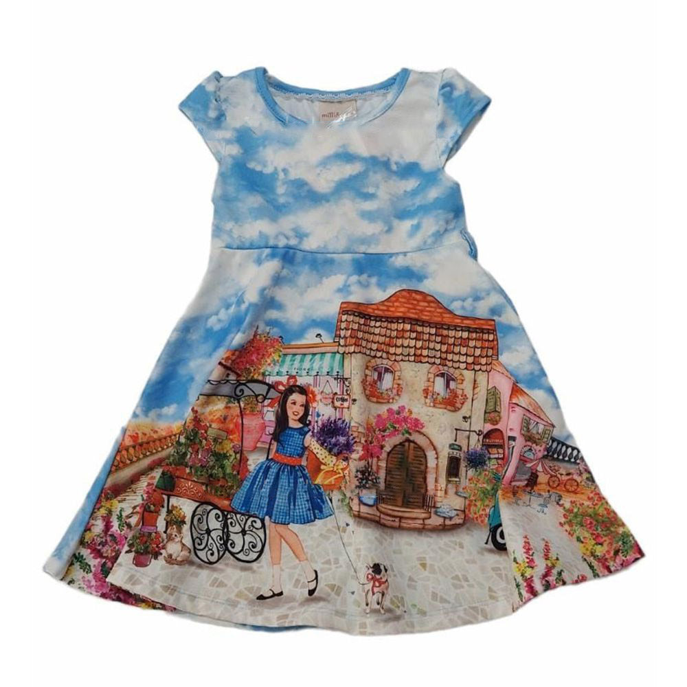 Vestido Infantil Com Cinto - Milli & Nina