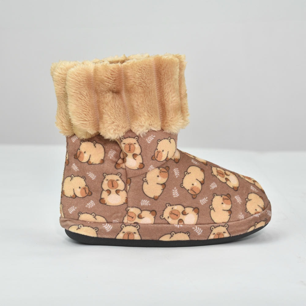 Pantufa Botinha Infantil Capivara Sola Emborrachada - Ferpa