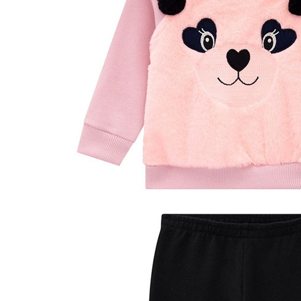 Conjunto Bebê Casaco Moletom e Legging Peluciada - Kyly