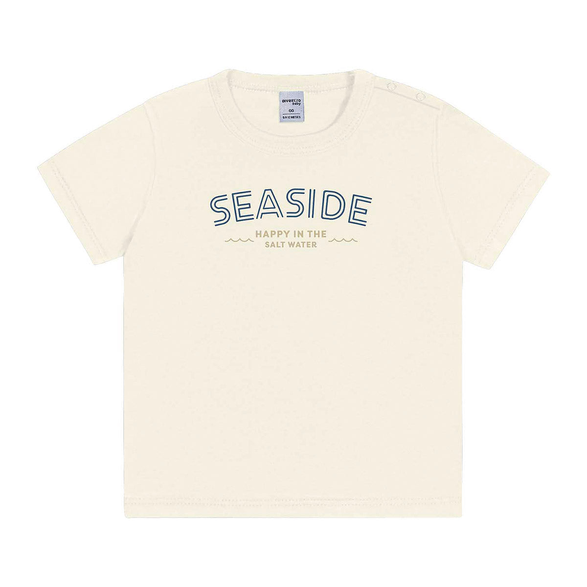 Conjunto Menino Camiseta, Bermuda e Camisa Azul Jeans - Divertto
