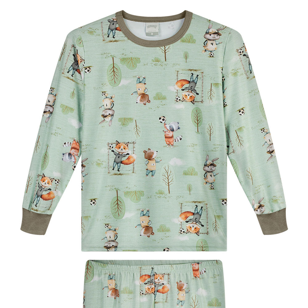 Pijama Infantil Menino Malha Modelli Futebol - Alakazoo