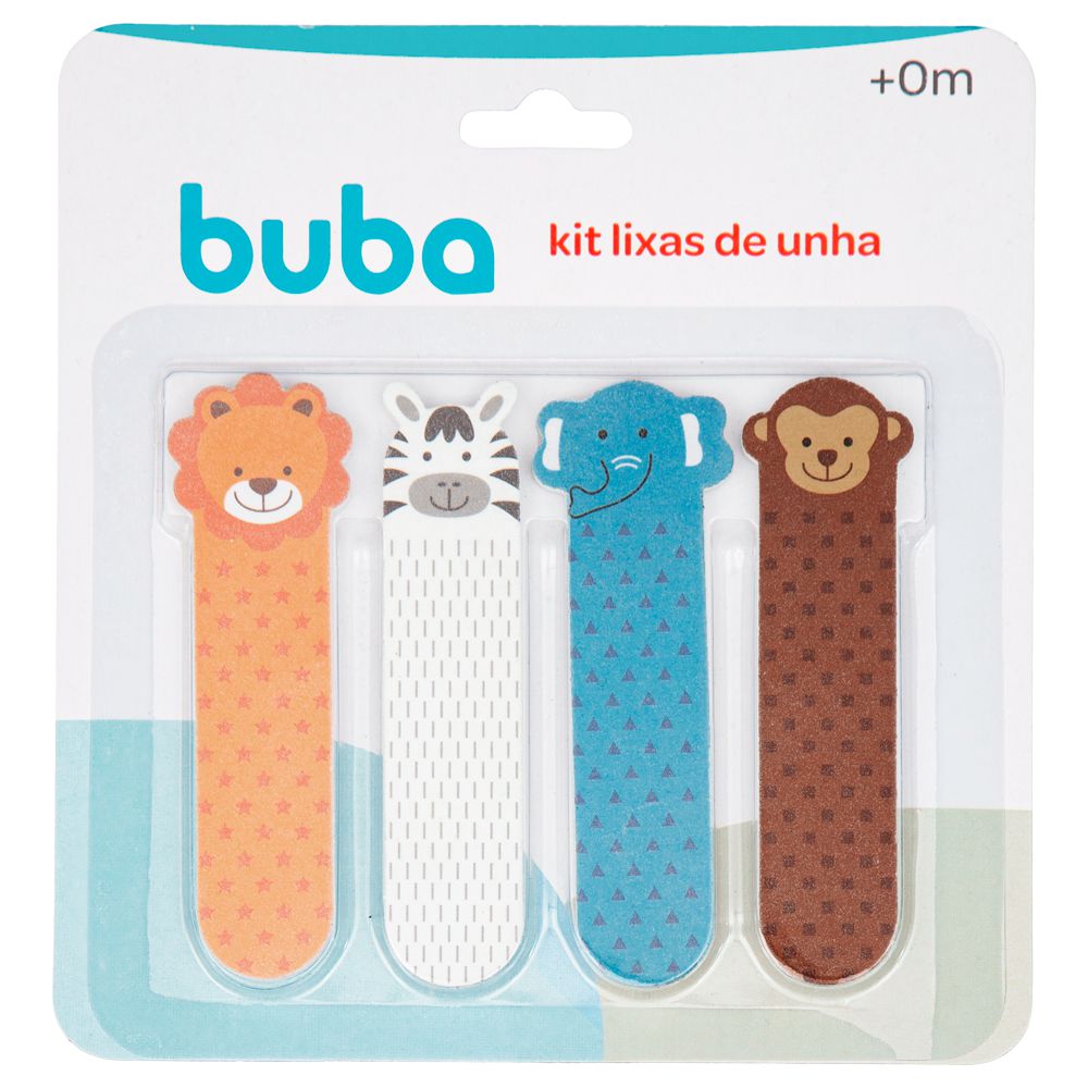 Kit 4 Lixas de Unha (0+ Meses) Selva - Buba