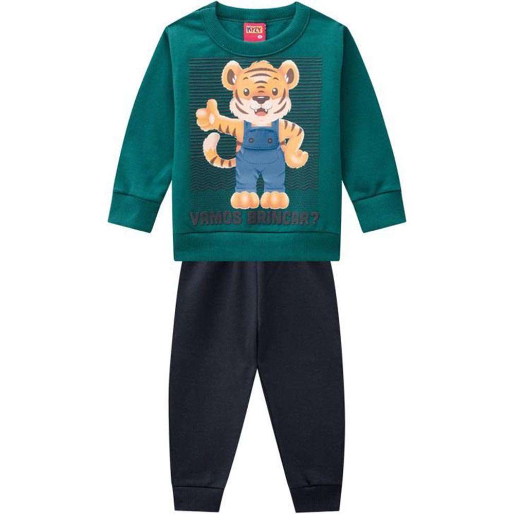 Conjunto Bebê Menino Moletom Peluciado - Kyly