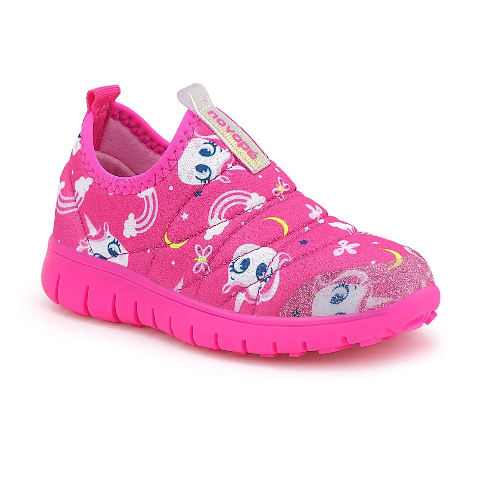Tênis Infantil Super Flexível Pink Unicórnio - Novopé