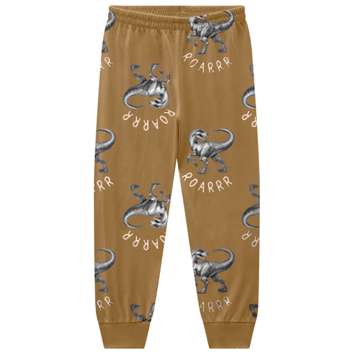 Pijama Menino em Meia Malha Brilha no Escuro Dino - Kyly