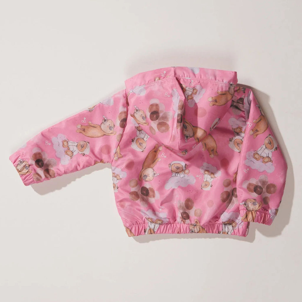 Jaqueta Corta Vento Nylon Infantil Menina Ursos - Bebelândia
