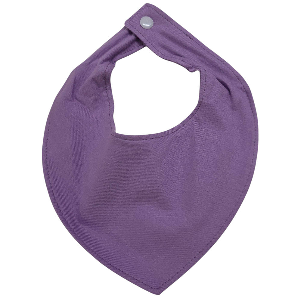 Babador Bandana Impermeável Bebê Liso Lilás