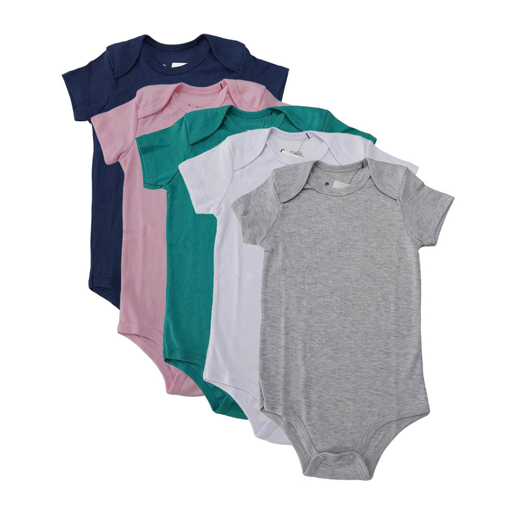 Body Manga Curta Bebê Unissex Liso em Ribana - Have Fun