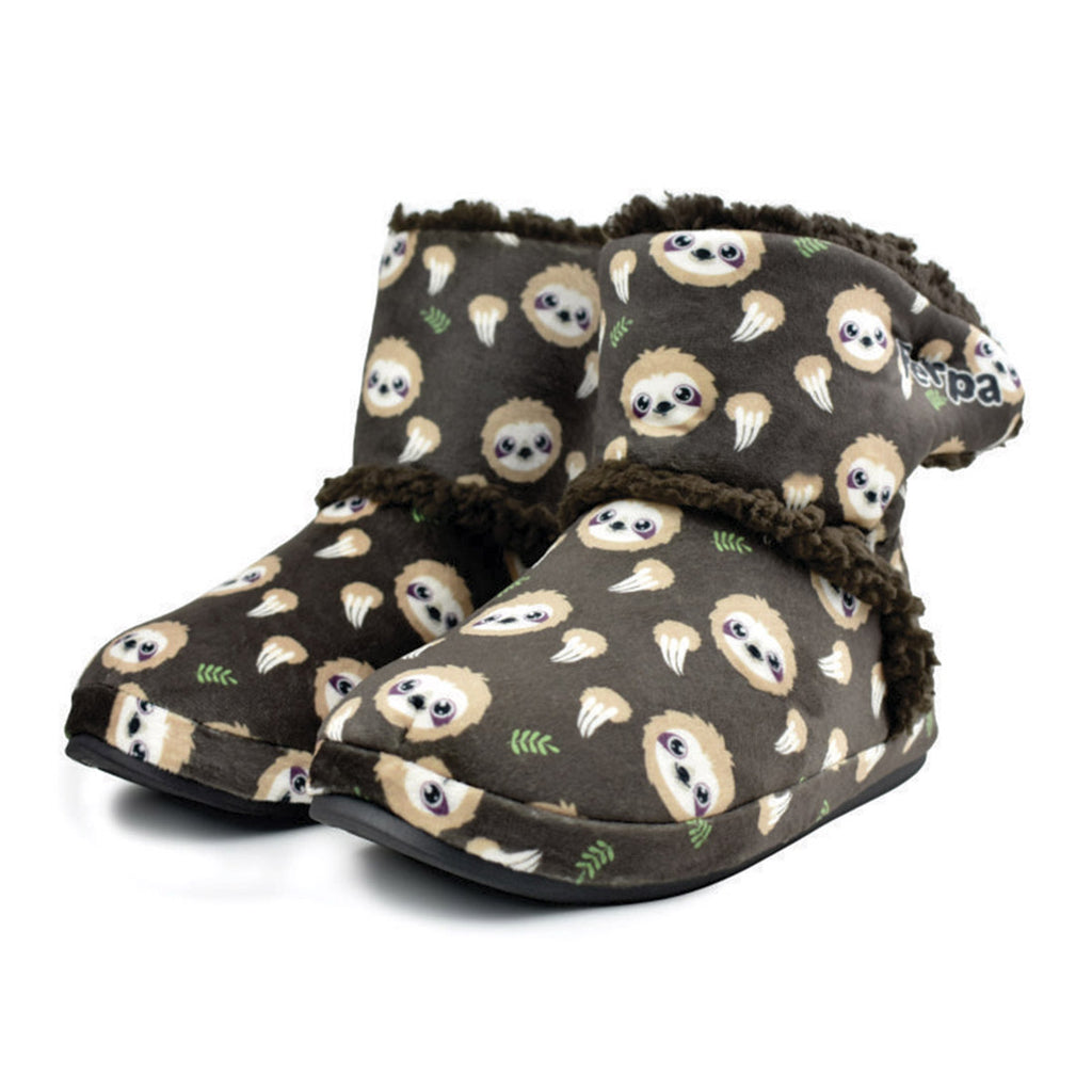 Pantufa Botinha Infantil Preguiça Sola Emborrachada - Ferpa