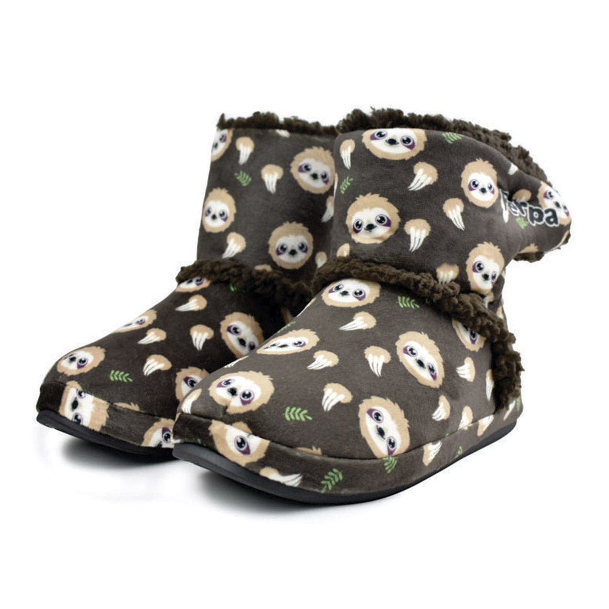 Pantufa Botinha Infantil Preguiça Sola Emborrachada - Ferpa