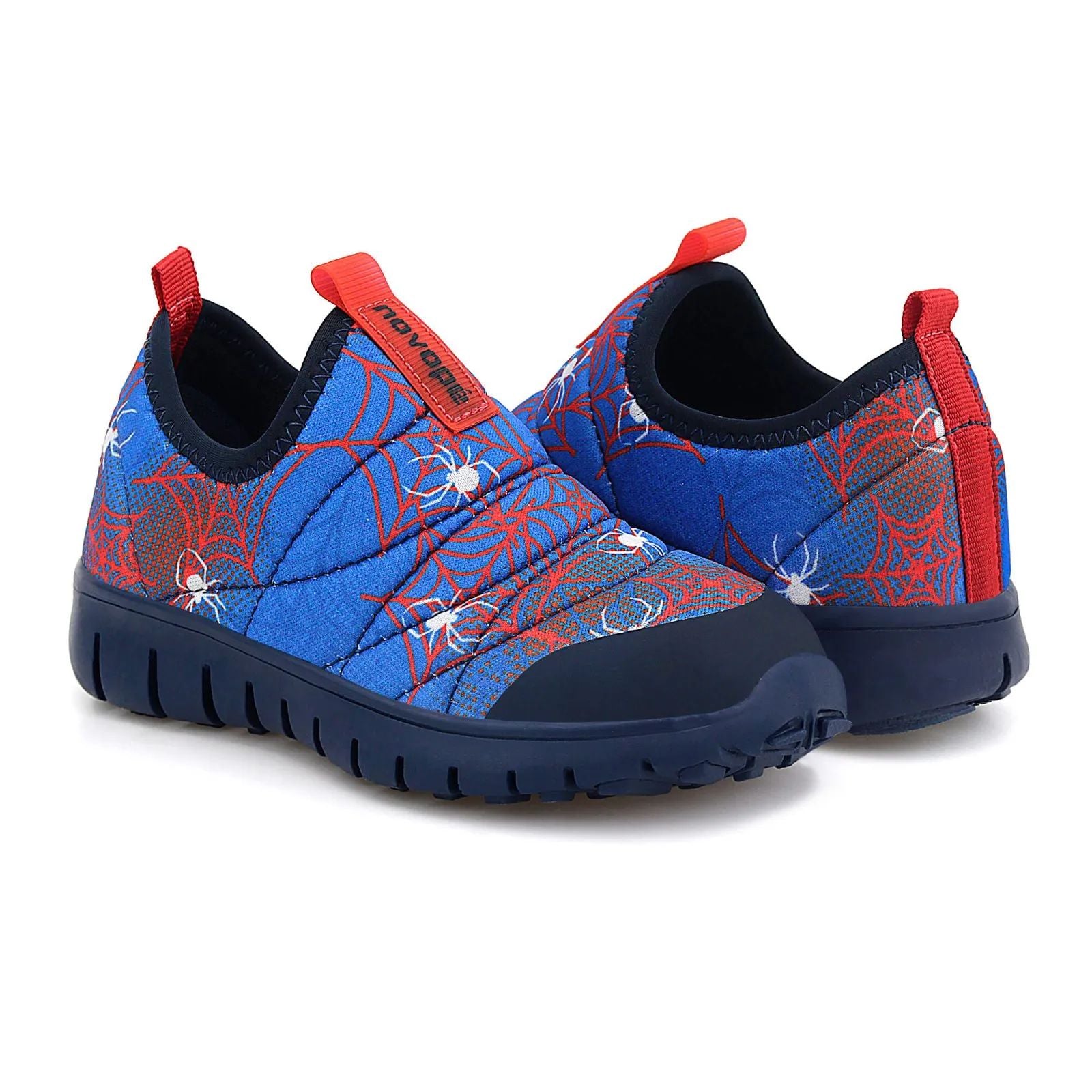 Tênis Infantil Super Flexível Aranha Teia Azul - Novopé