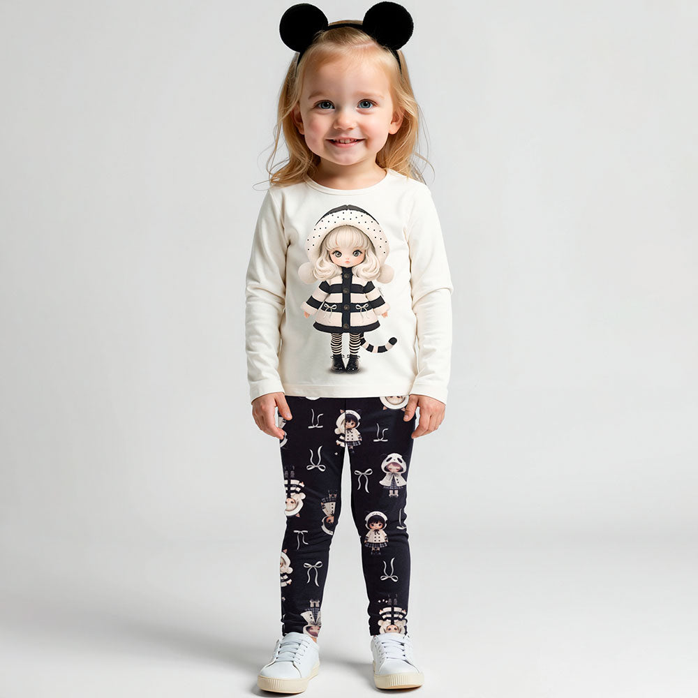 Blusa Infantil Menina Modelli Manga Longa Fashion - Alakazoo