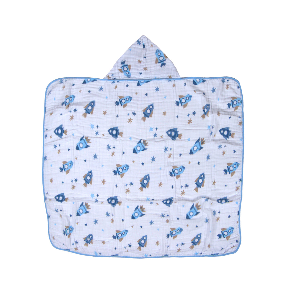 Toalhão de Banho Soft Infantil 1,10 m x 80 cm Foguetes - Baby Joy