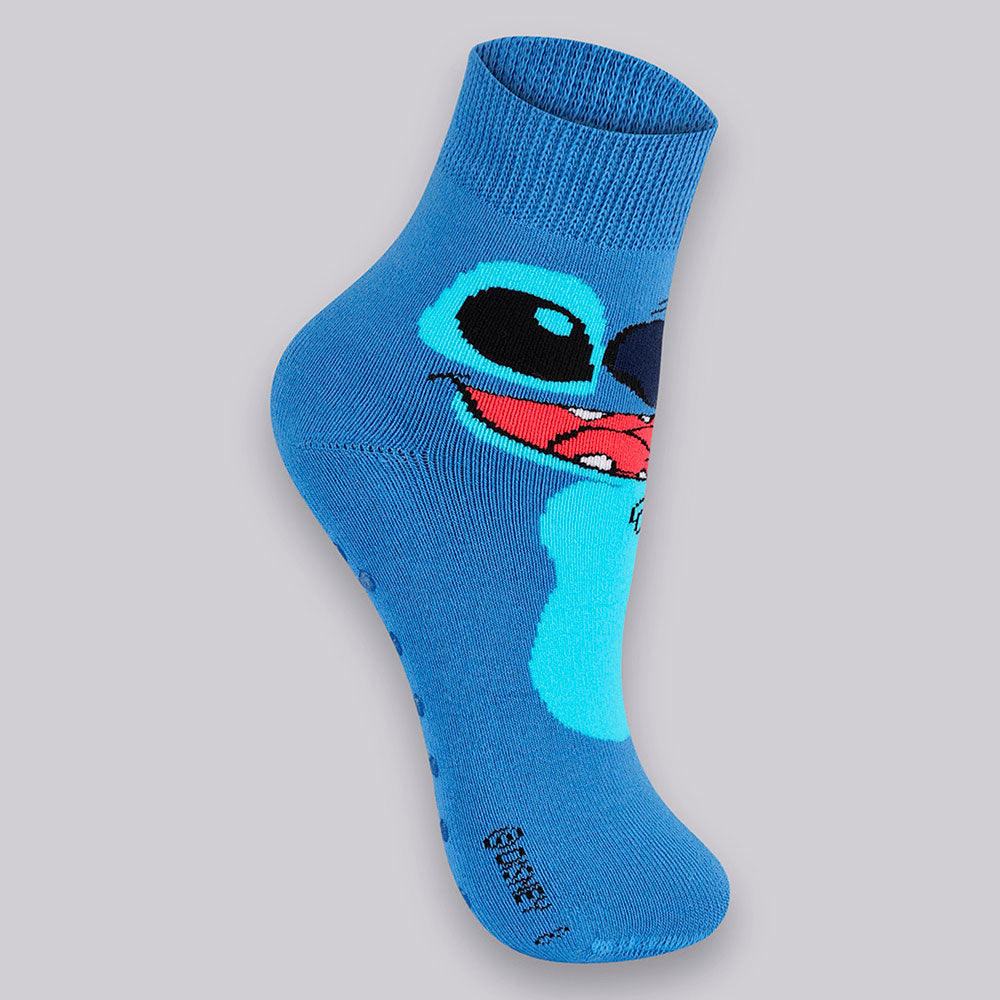 Meia Atoalhada Antiderrapante Infantil Disney Stitch - Lupo