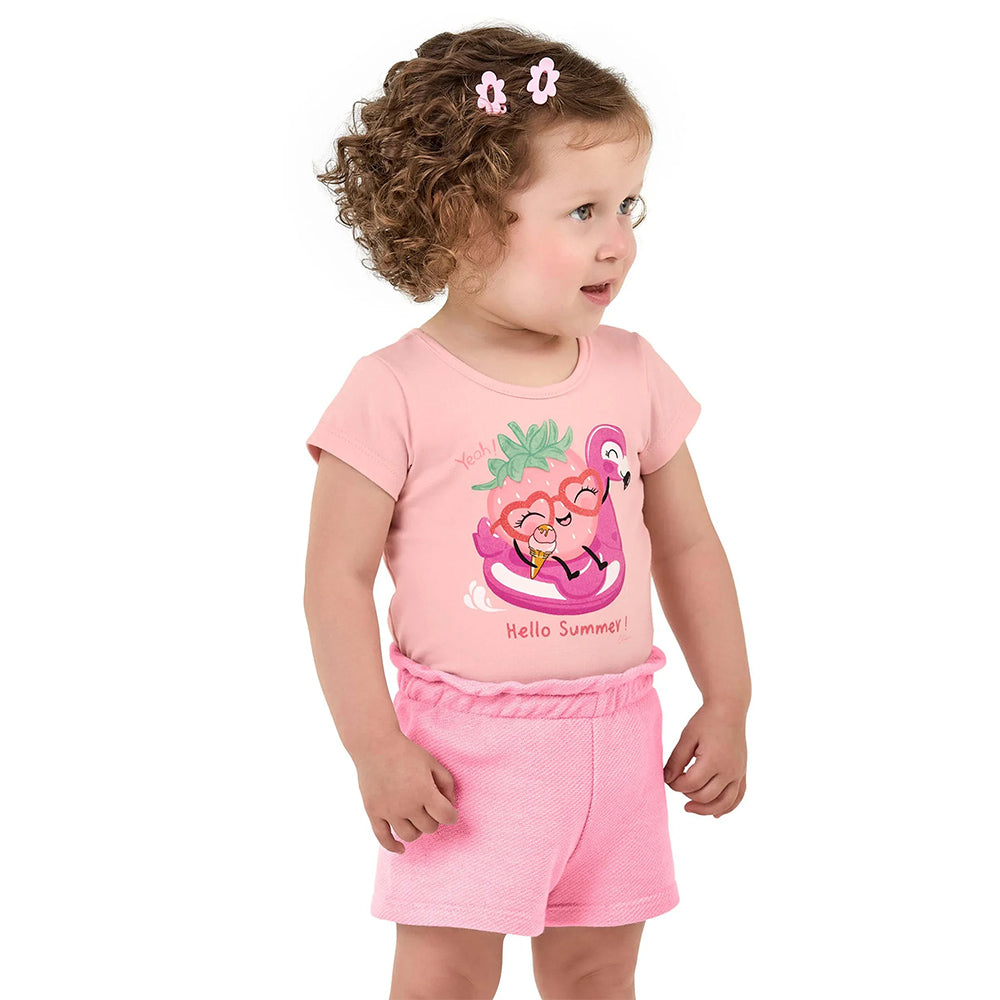 Conjunto Bebê Menina Blusa e Short Frutinha - Elian