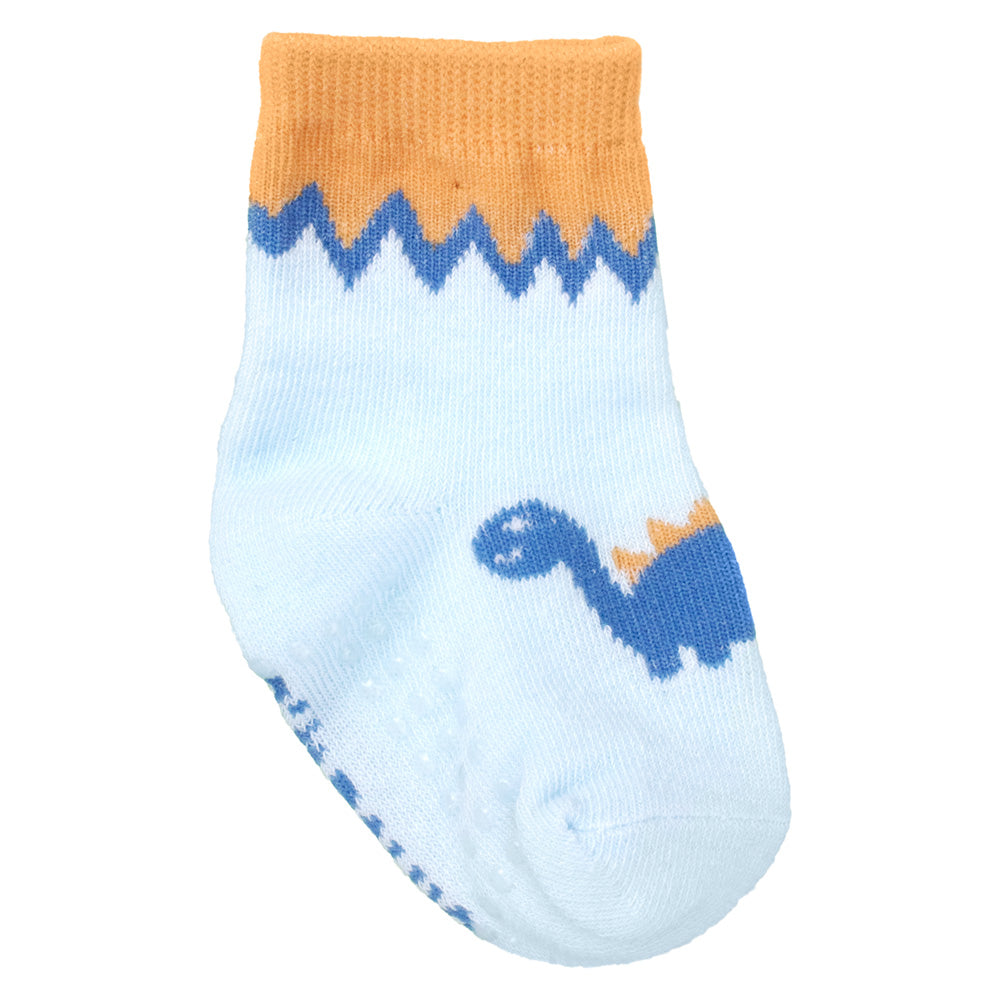 Meia Antiderrapante Bebê Menino 16-20 Dino - Pimpolho