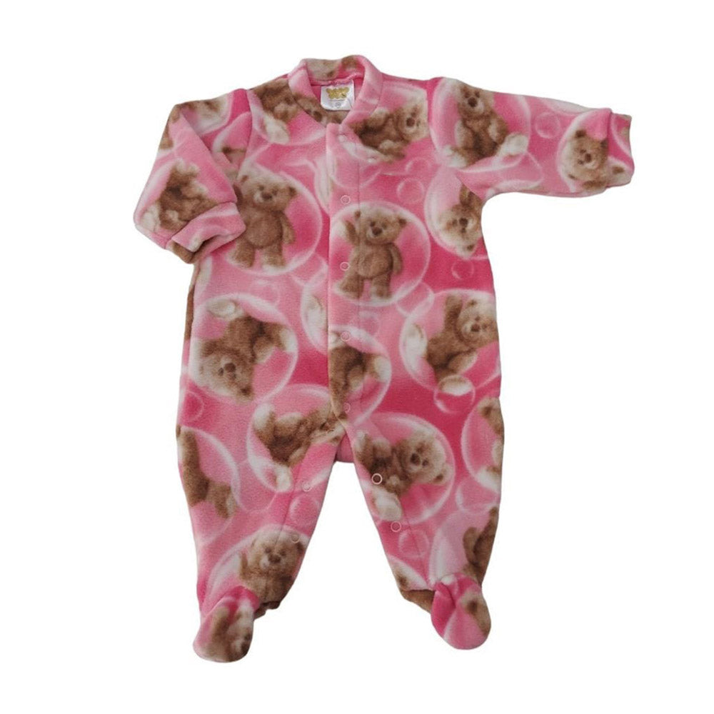 Macacão Soft Menina Rosa Pink Ursos - Have Fun