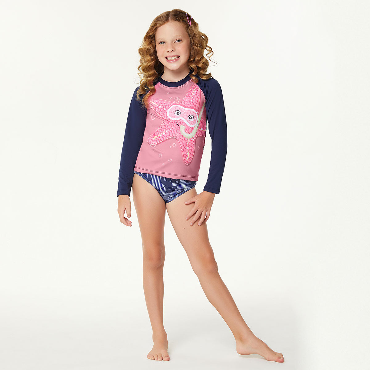 Conjunto Infantil C/ Proteção UV50+ Estrela - Kiko e Kika