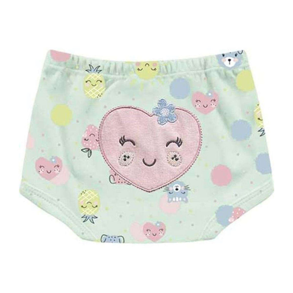 Short Cobre Fralda Suedine Coração e Frutas - Kiko Baby