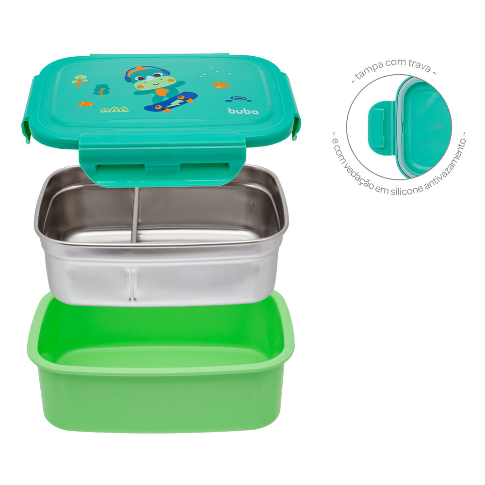 Lancheira Marmita Bentô Box Buba Zoo Dino - Buba