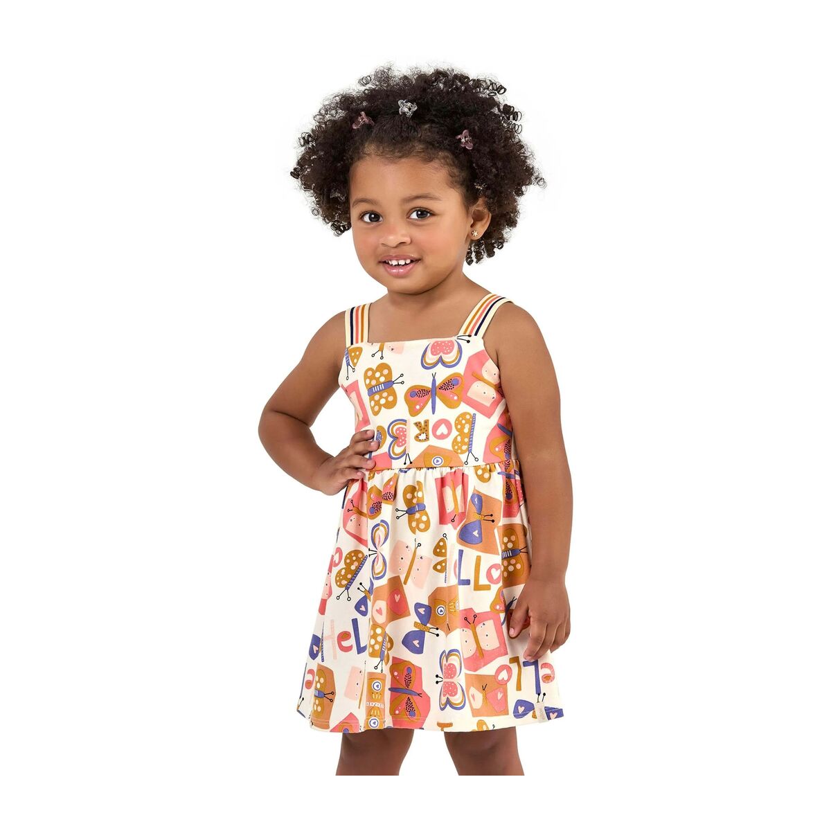 Vestido Infantil Menina Borboletas - Elian