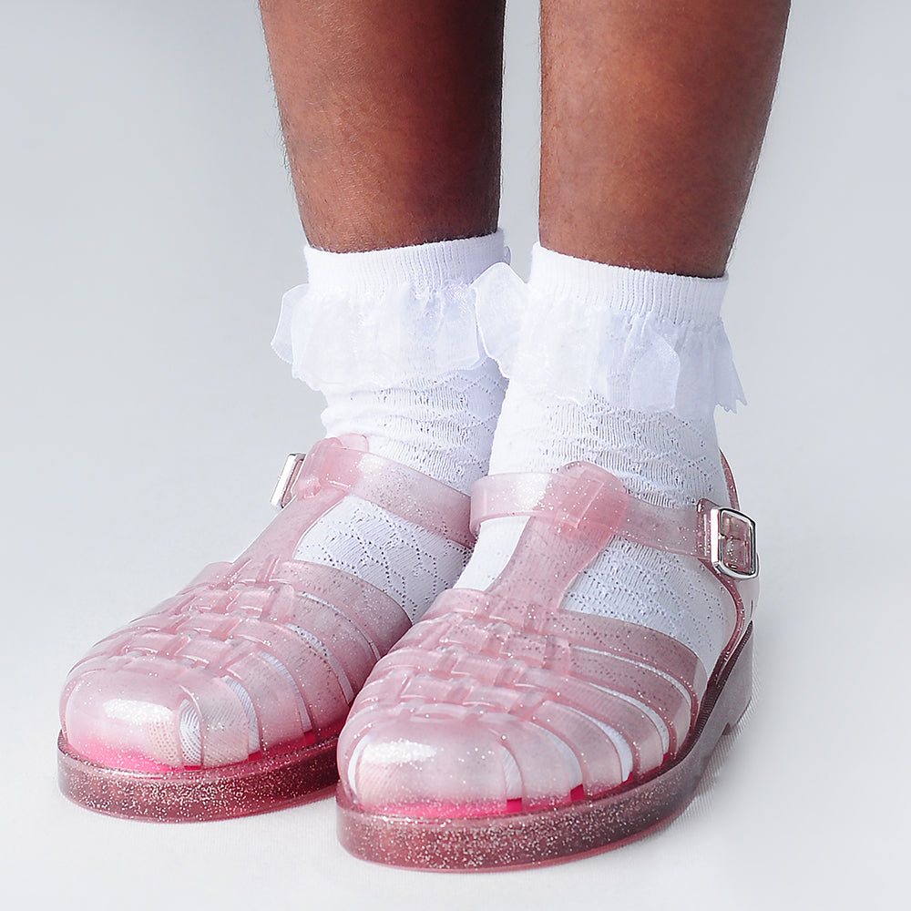 Meia Cano Médio Infantil Menina Festa Fashion - Pimpolho