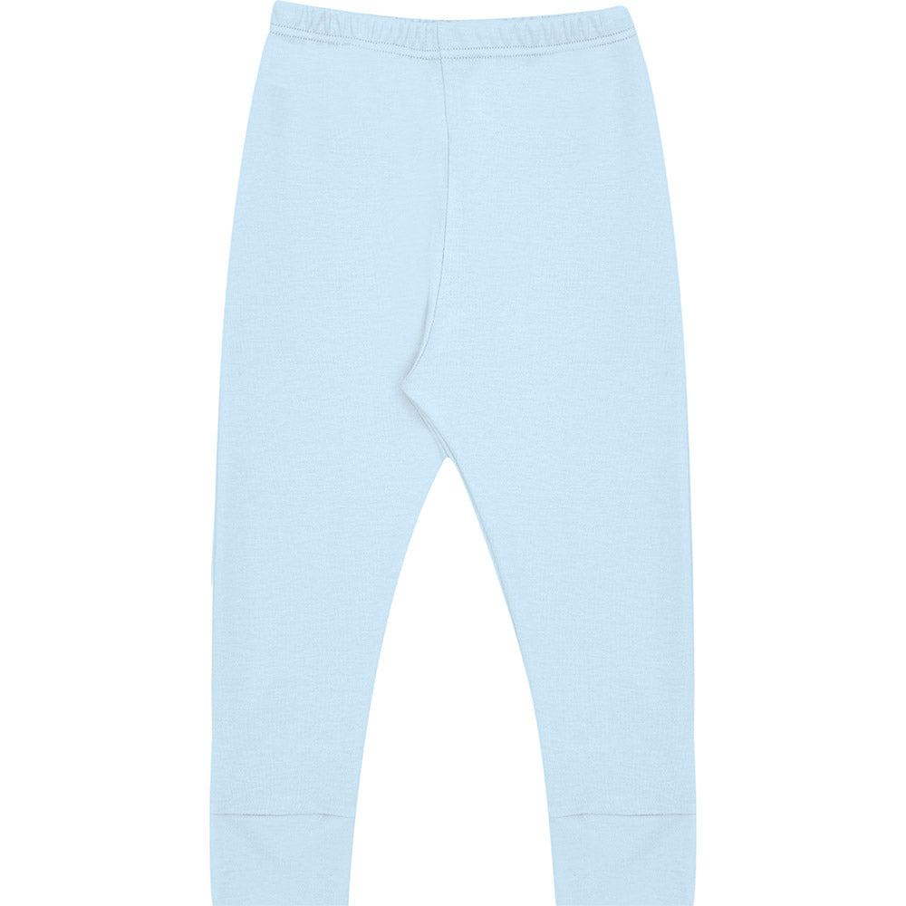 Calça / Mijão Vira Pé Bebê Liso Em Suedine - Kiko Baby