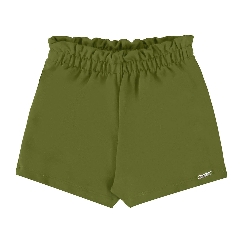 Short Clochard Infantil em Molecotton Verde - Have Fun