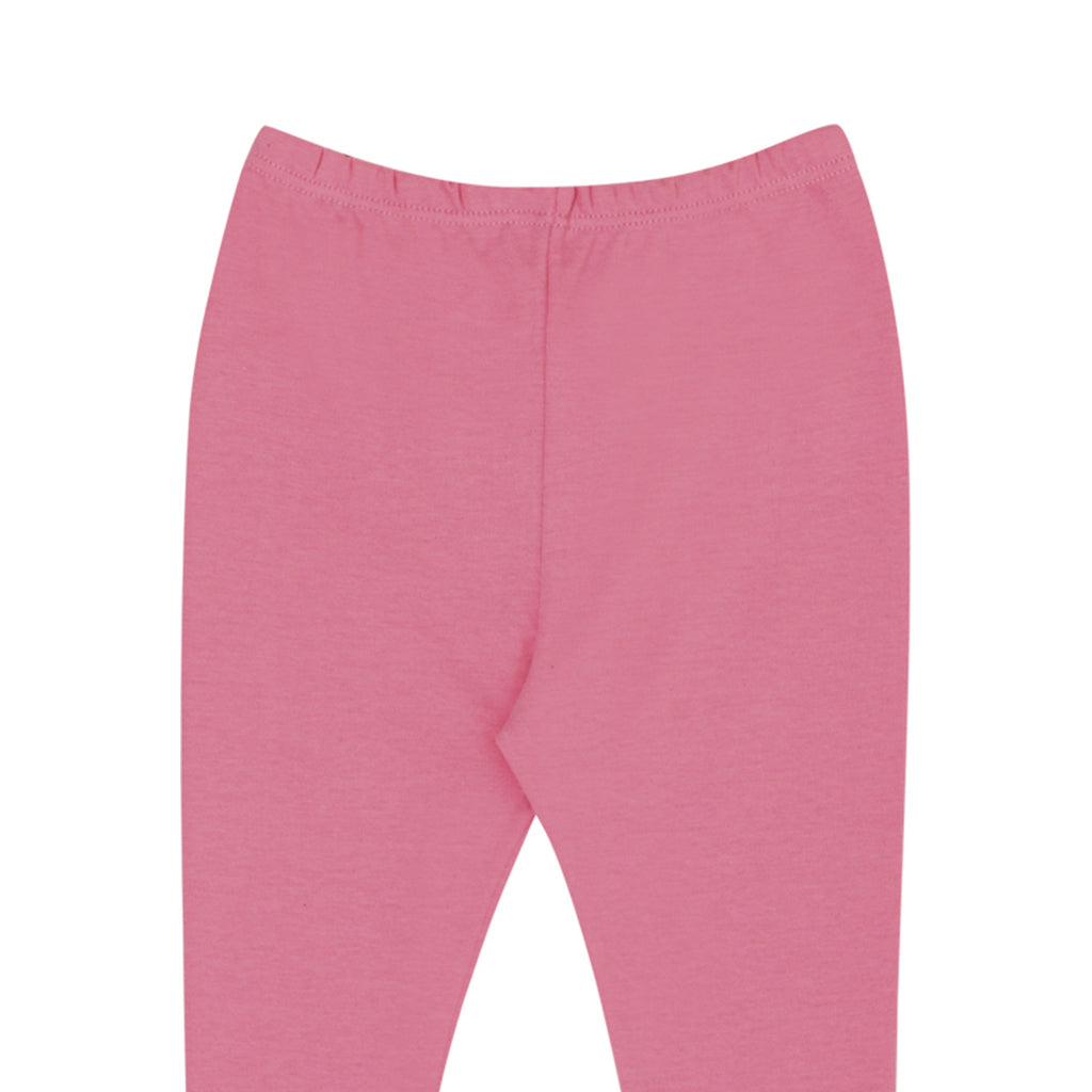 Calça Mijão Liso Vira Pé Bebê Menina Suedine - Kiko Baby