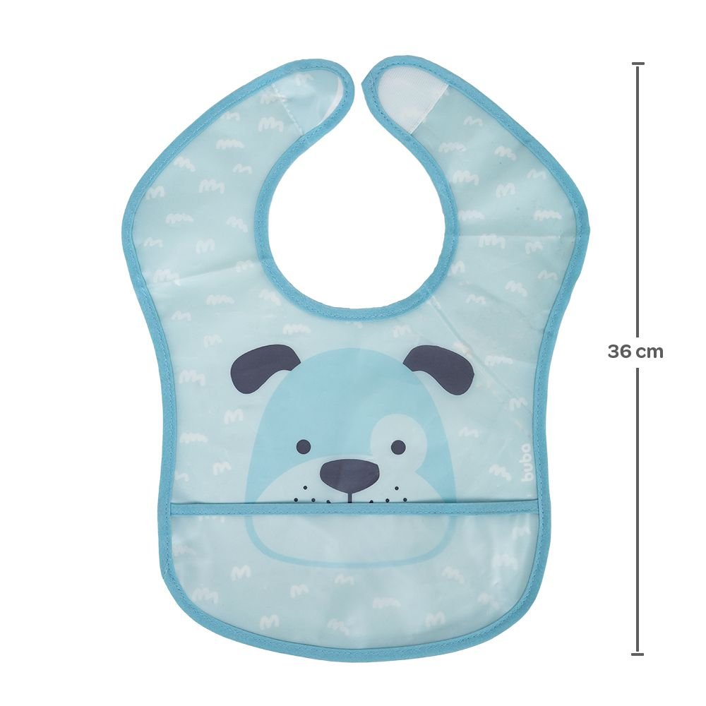 Babador Bebê Impermeável Para Alimentação Cachorrinho - Buba