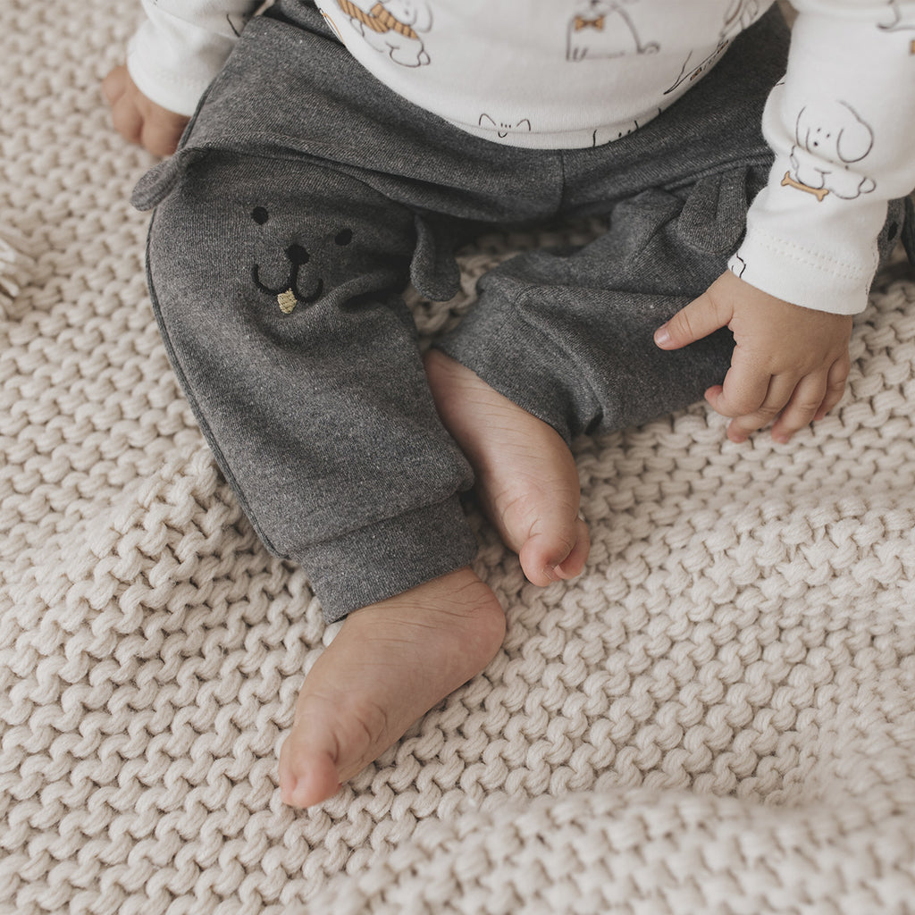 Conjunto Bebê Menino Body Longo Calça Cachorro - Tilly Baby