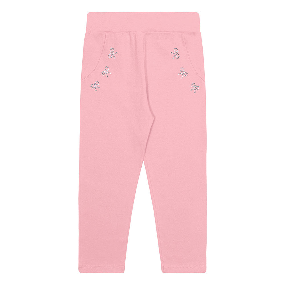 Calça Legging Menina Molecotton Peluciado Laços - Kiko e Kika