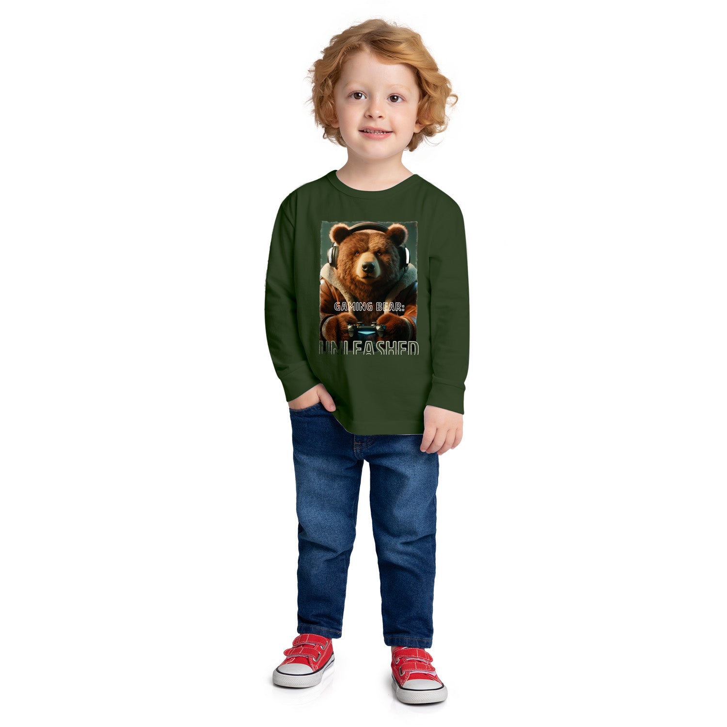 Camiseta Infantil Menino Manga Longa Urso - Kyly