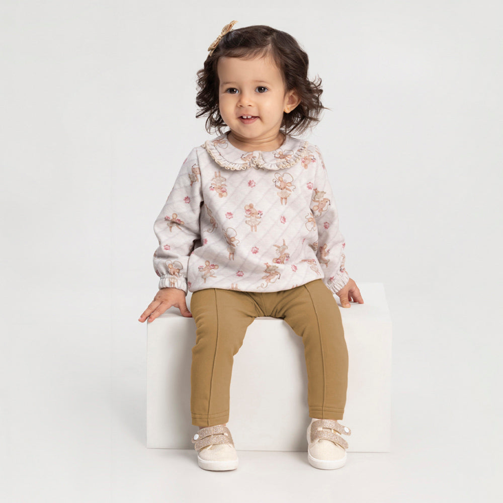 Conjunto Menina Moletom Molecotton Peluciado - Alakazoo