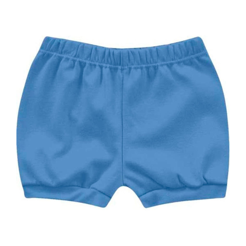 Short Cobre Fralda Suedine Bebê Menino Azul - Kiko Baby