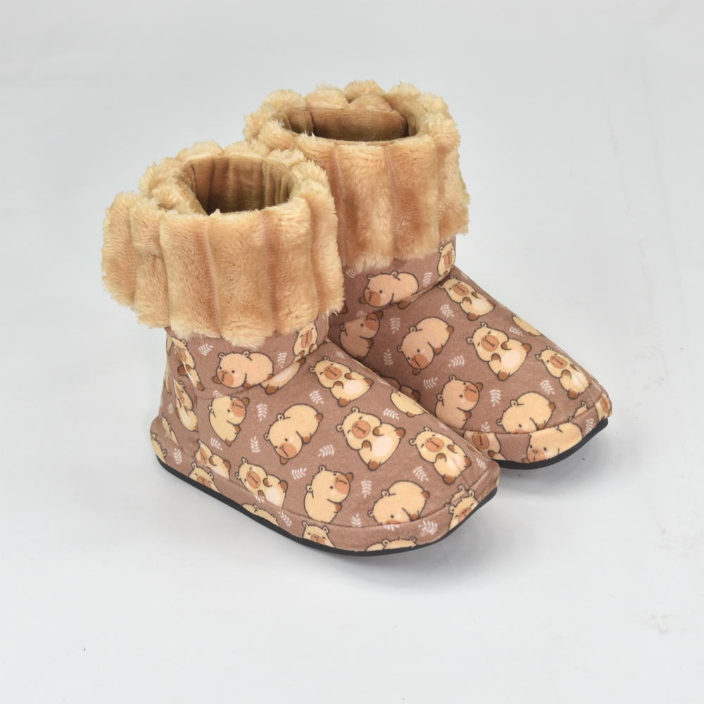 Pantufa Botinha Infantil Capivara Sola Emborrachada - Ferpa